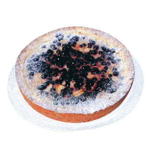 Torta mela-mirtillo